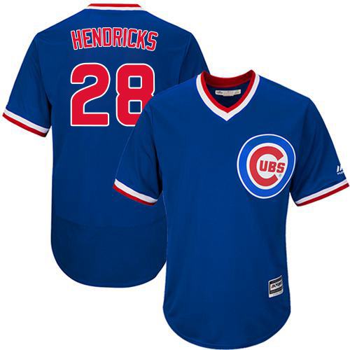 Cubs #28 Kyle Hendricks Blue Flexbase Authentic Collection Cooperstown Stitched MLB Jersey - Click Image to Close
